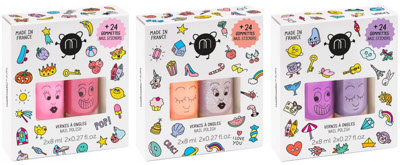 Coffret de vernis pour enfants avec stickers